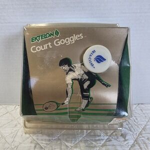 Vintage Ektelon Racquetball Tennis Court Goggles ASTM 803-85/86 Eyewear